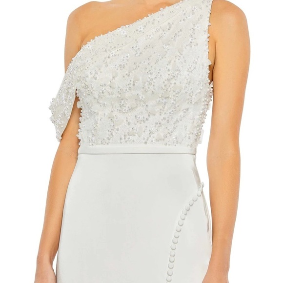 Mac Duggal 11264 NWT EMBELLISHED DROP SHOULDER COLUMN GOWN - Picture 3 of 7